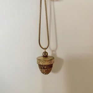 Madewell Acorn locket necklace